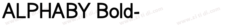 ALPHABY Bold字体转换
